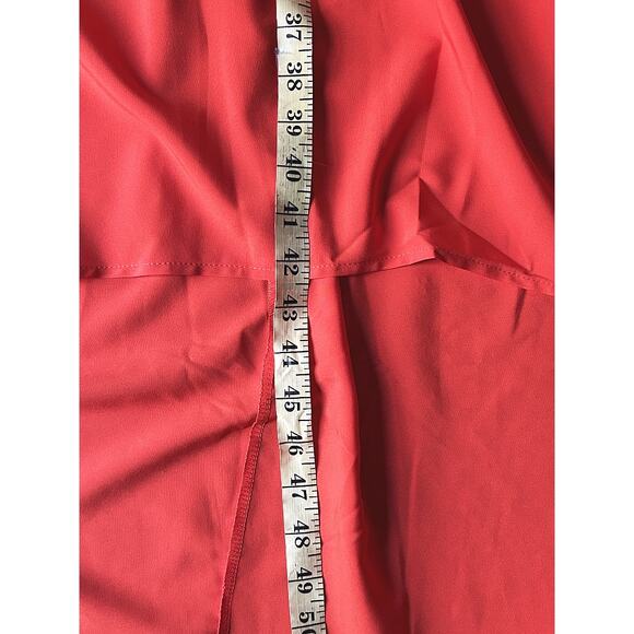 NWT Flamingo High Front Orange Maxi Dress Women's Small - Picture 6 of 9